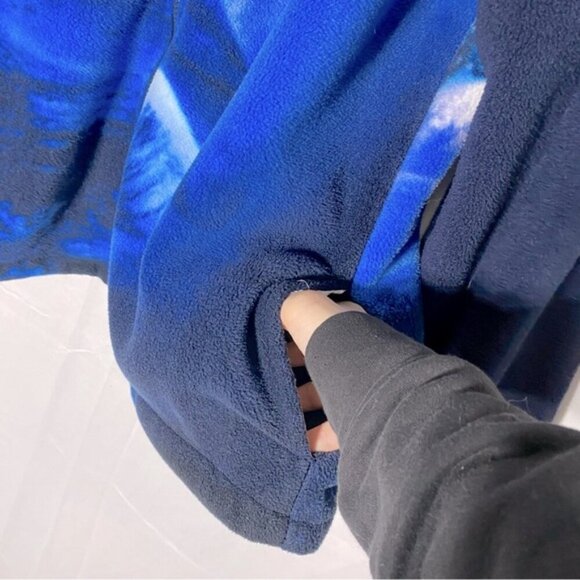 Run North 1982 Blue Polar Bear Fleece Full Zip Hoodie XL - Picture 9 of 16